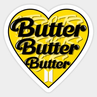 BTS Butter Heart Design Sticker